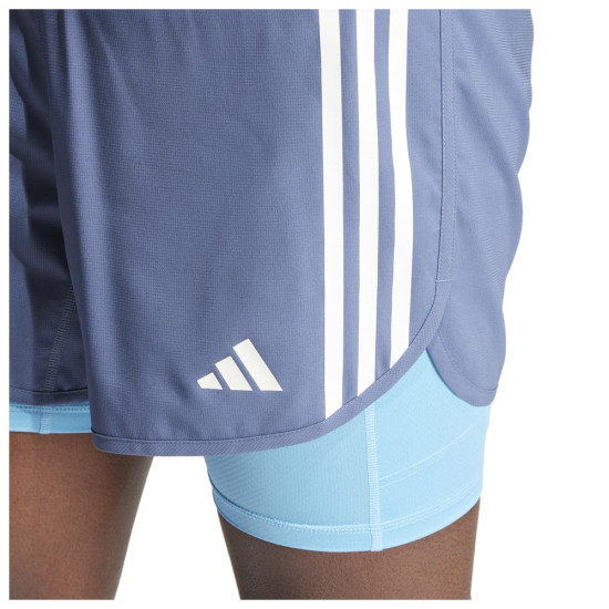 Adidas Ανδρικό σορτς Own the Run 3-Stripes 2in1 Shorts
